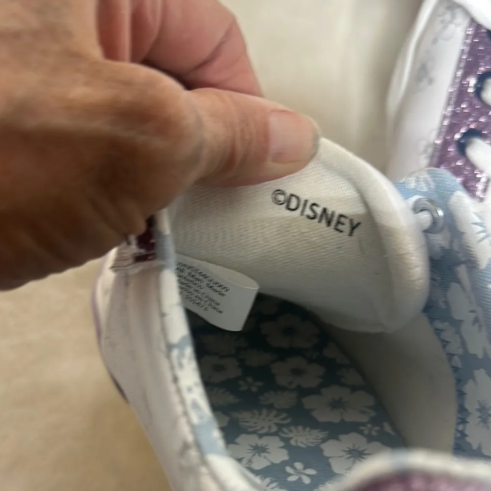 Disney LILO & Stitch White and Purple Chunky Sole Sneakers Size 9.5 - Image 11