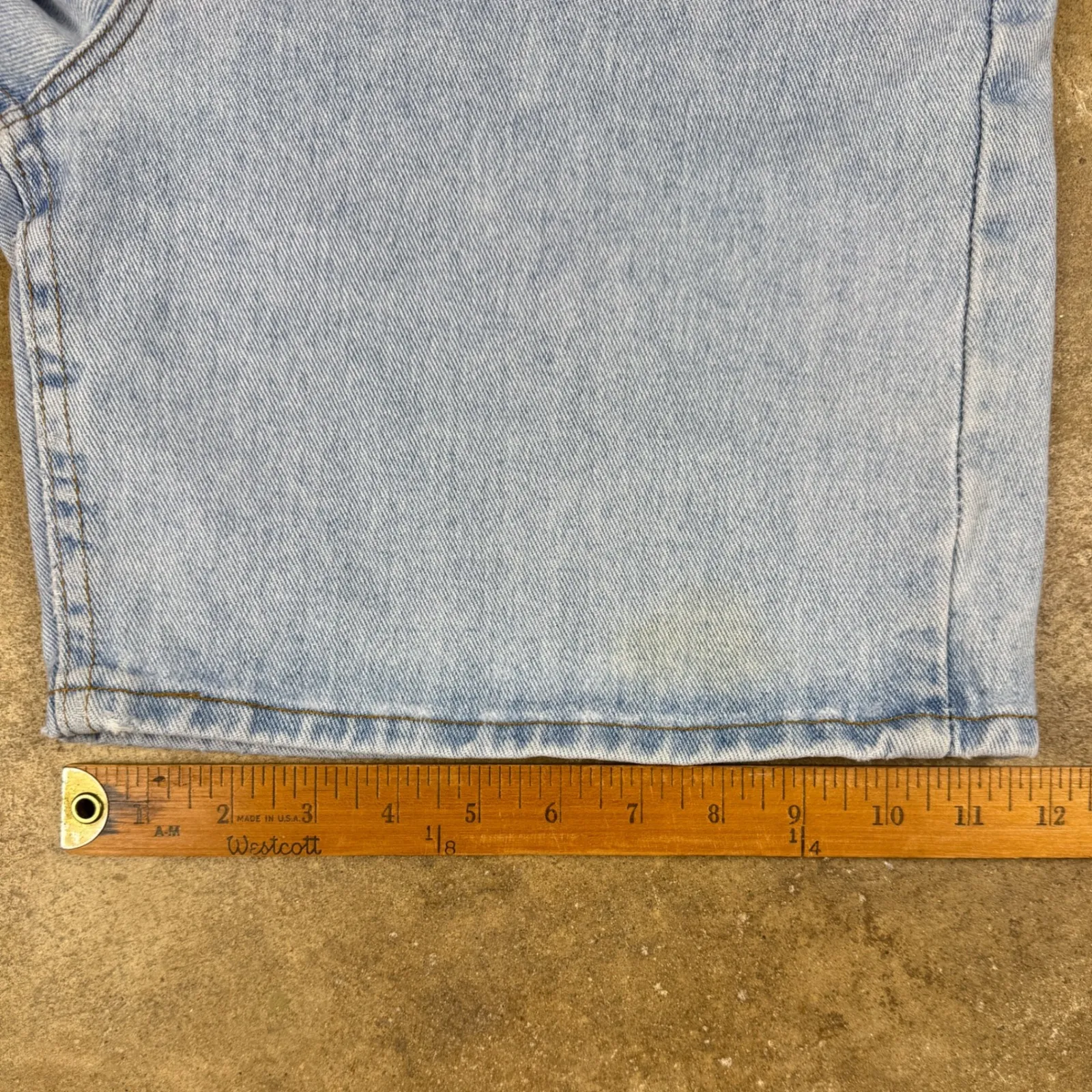 Vintage Lee High‎ Rise Denim Shorts Women's Size 13 Medium 80s 90s Made in USA - Image 10