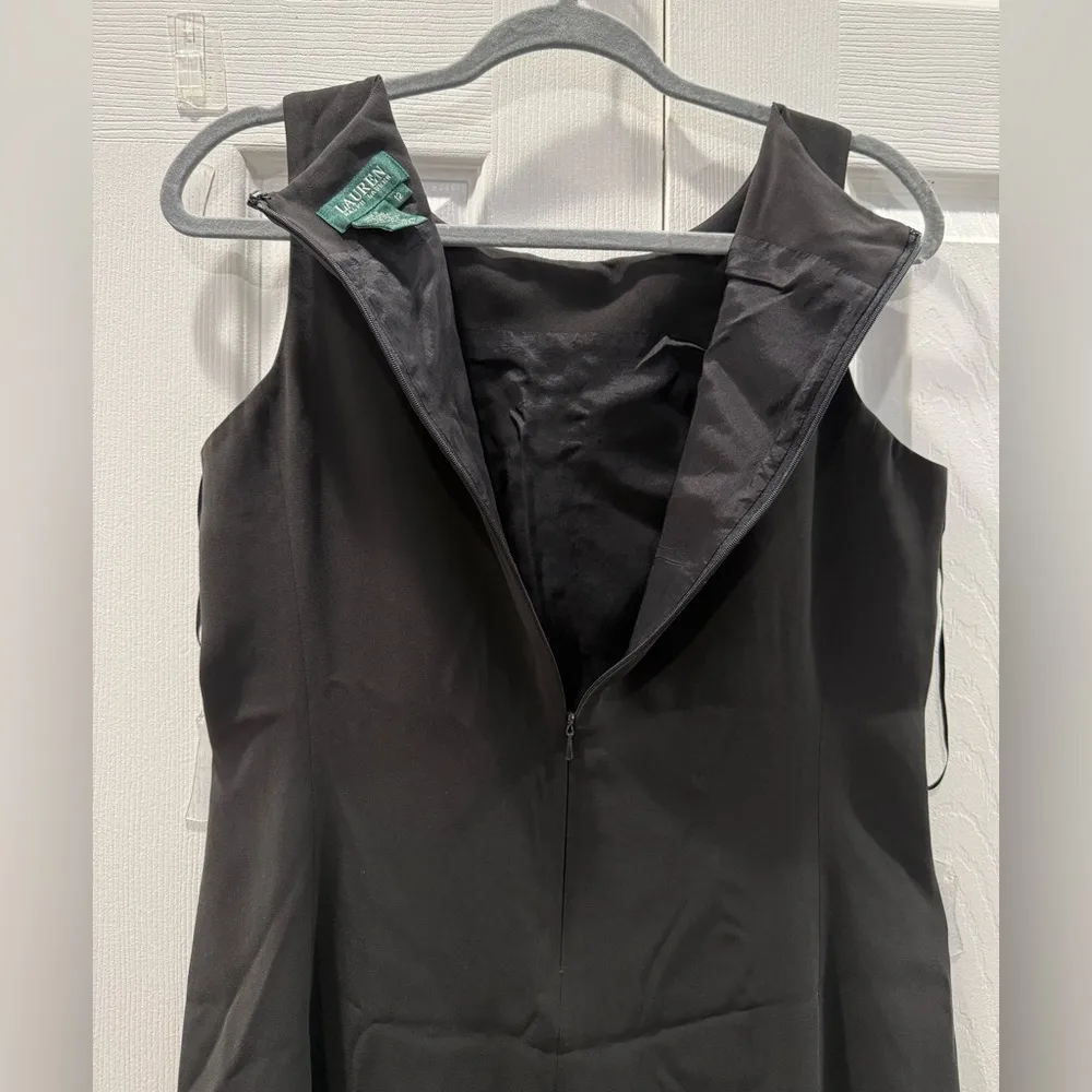 Ralph Lauren Black Sheath Midi Dress - Image 3