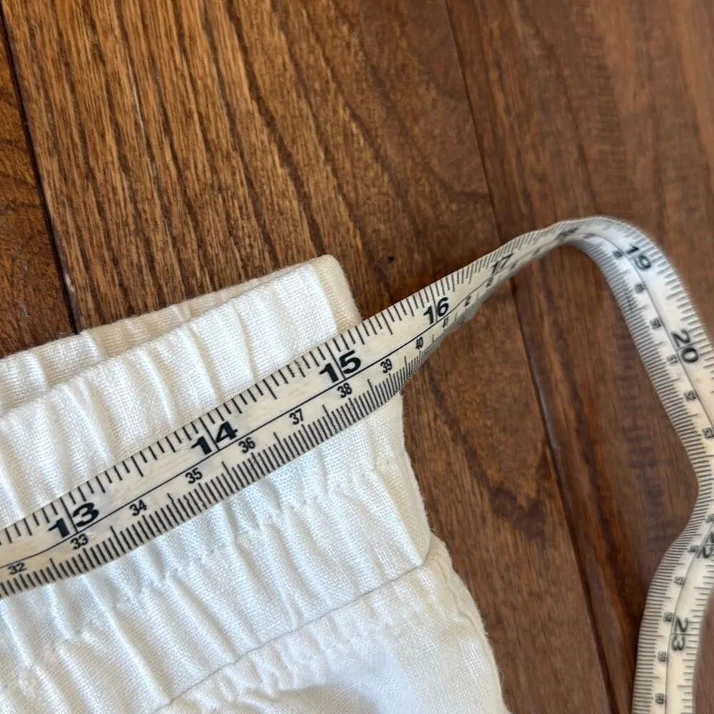 Athleta White Cabo Linen wide leg pant 8 - Image 9