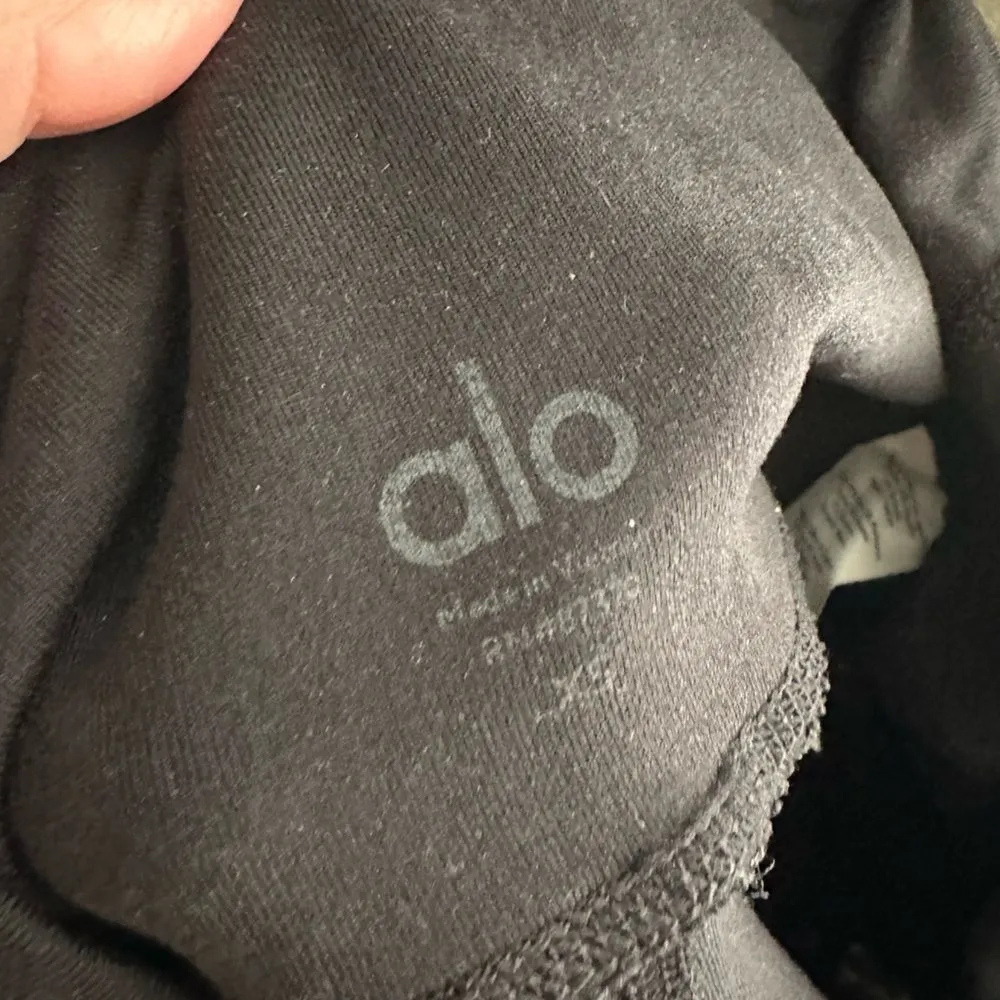 Alo Yoga Black Mesh Panel High Waisted Leggings - Image 7