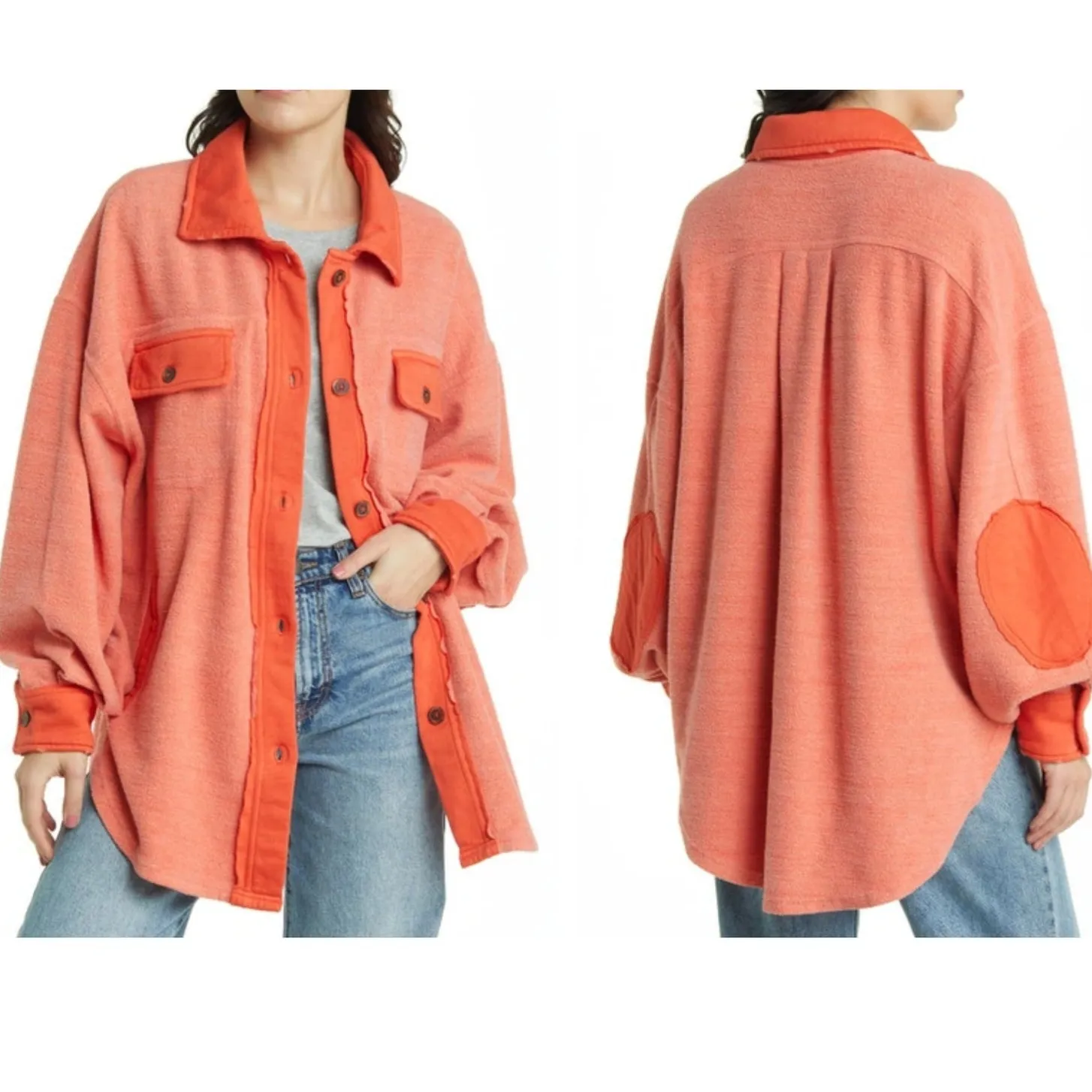 Free People We the Free Ruby Fleece Shirt Jacket Size Small - Image 12