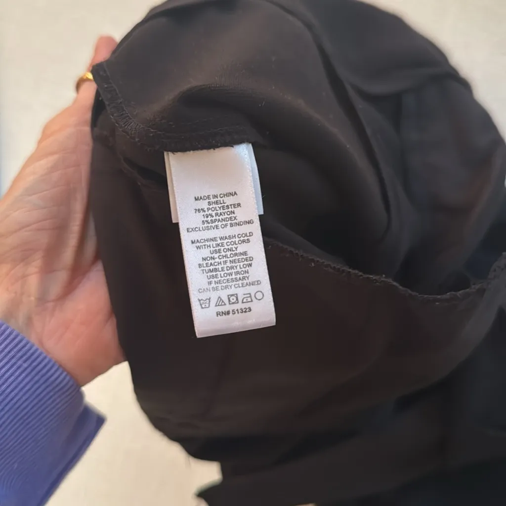 1. State black women’s trousers. Size 2. Black. Mint condition. - Image 5