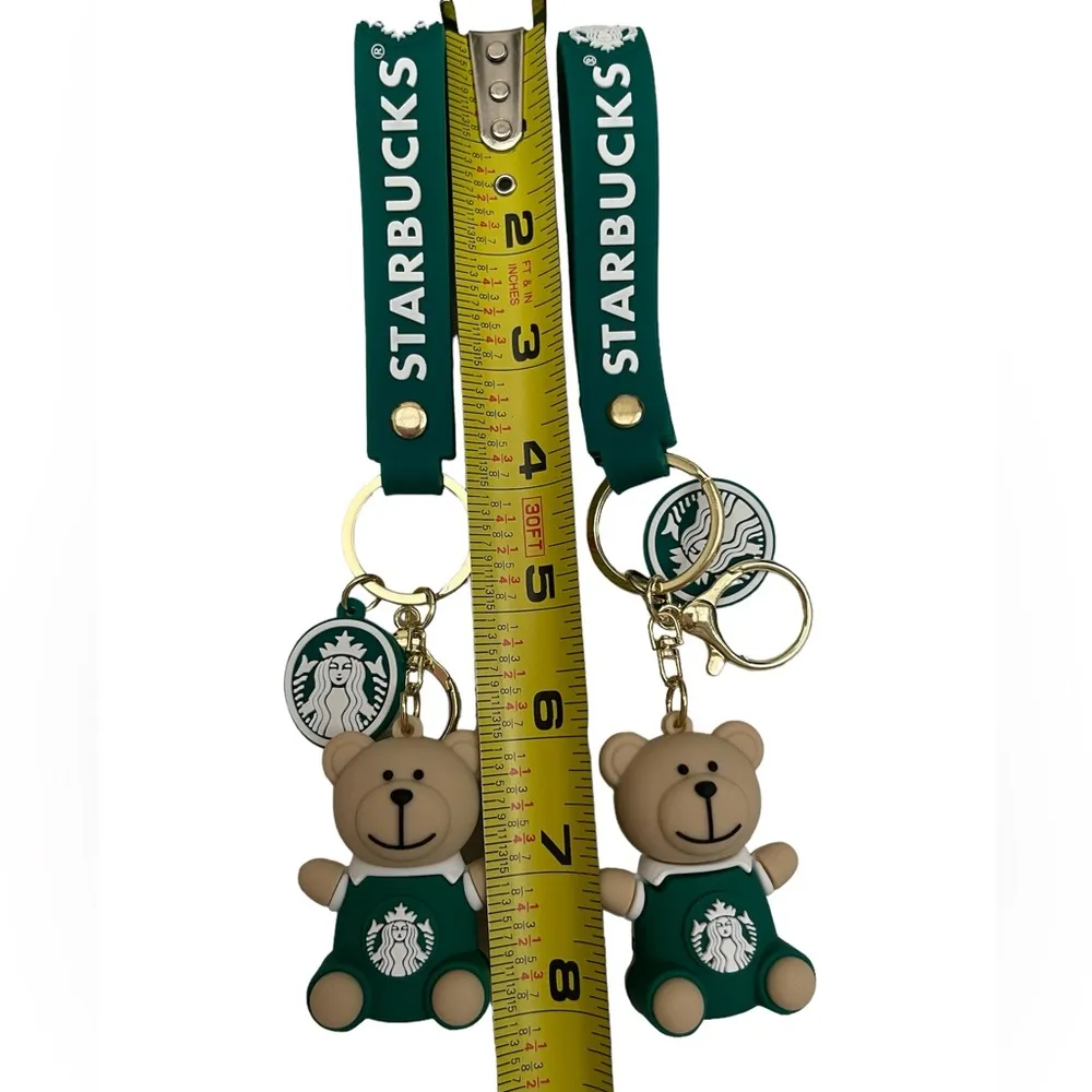 2 PCs of Starbucks keychain set - Image 2