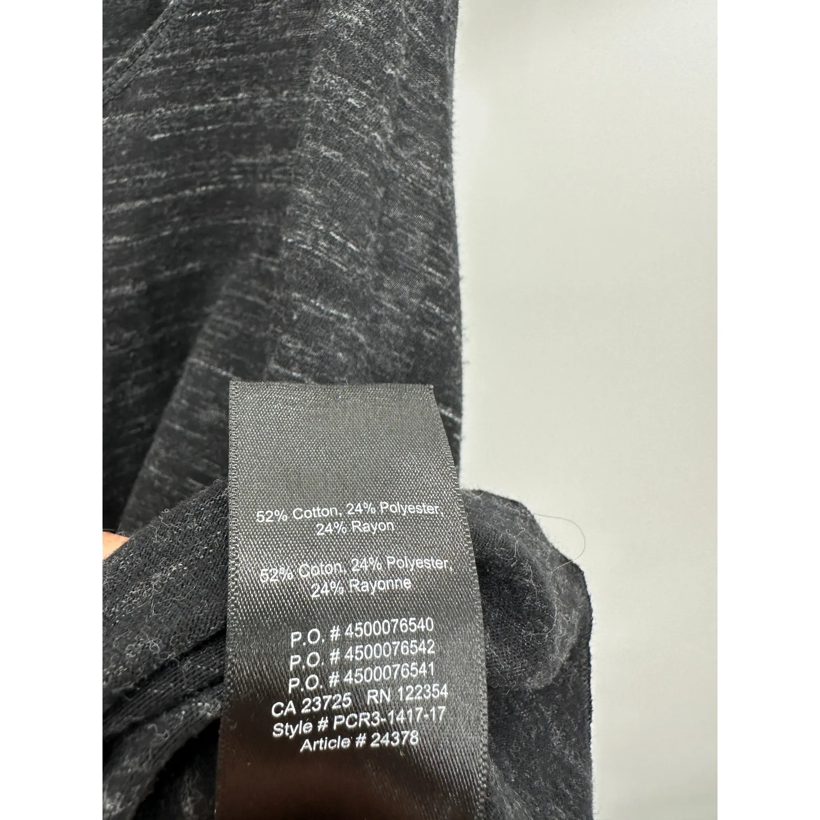 TNA Black Gray Cut Off‎ Racerback Tank Top Shirt Cotton Blend Women Size Small - Image 7