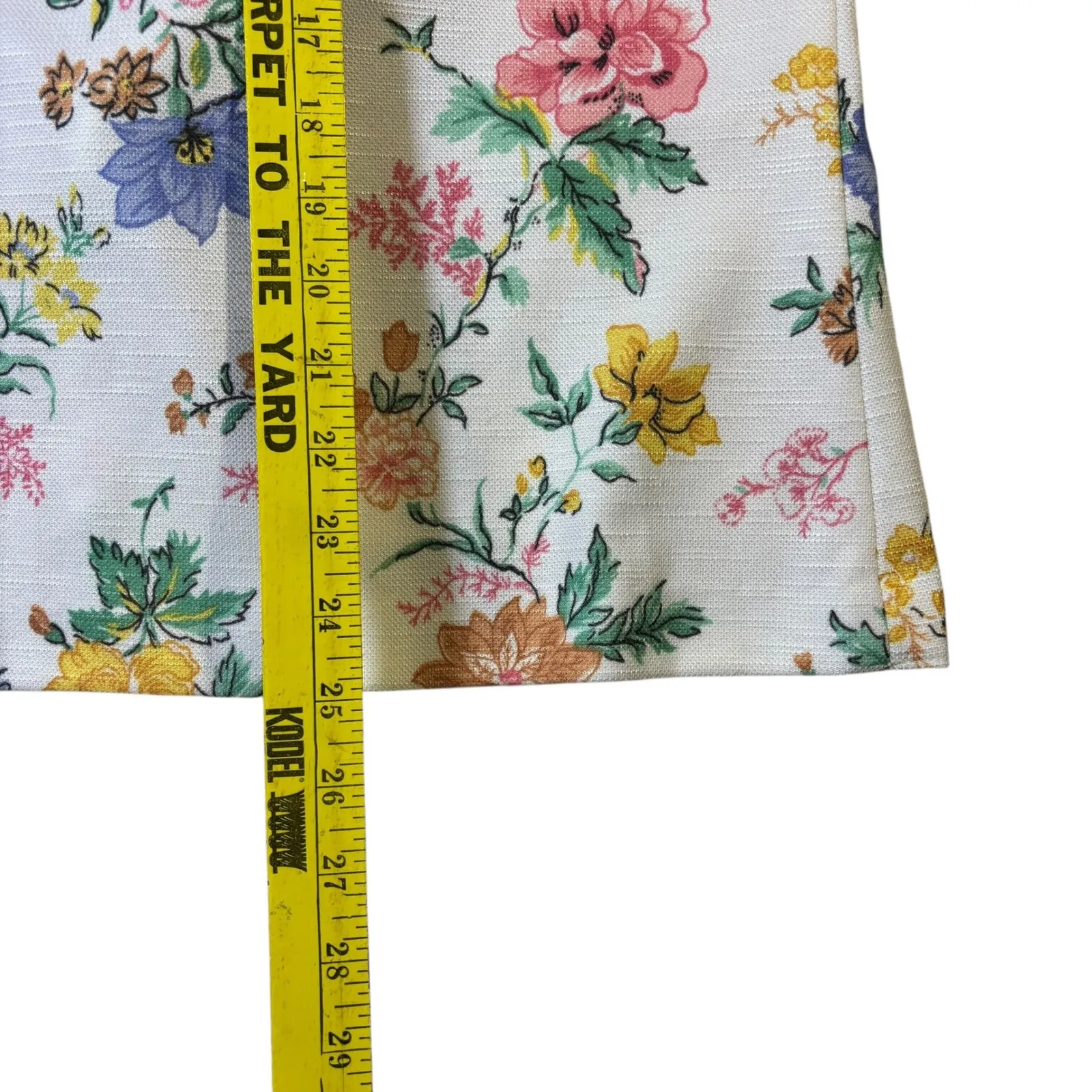 Pykettes Floral Blazer Jacket Women's Open Front Lightweight Cropped White Size M - Image 11