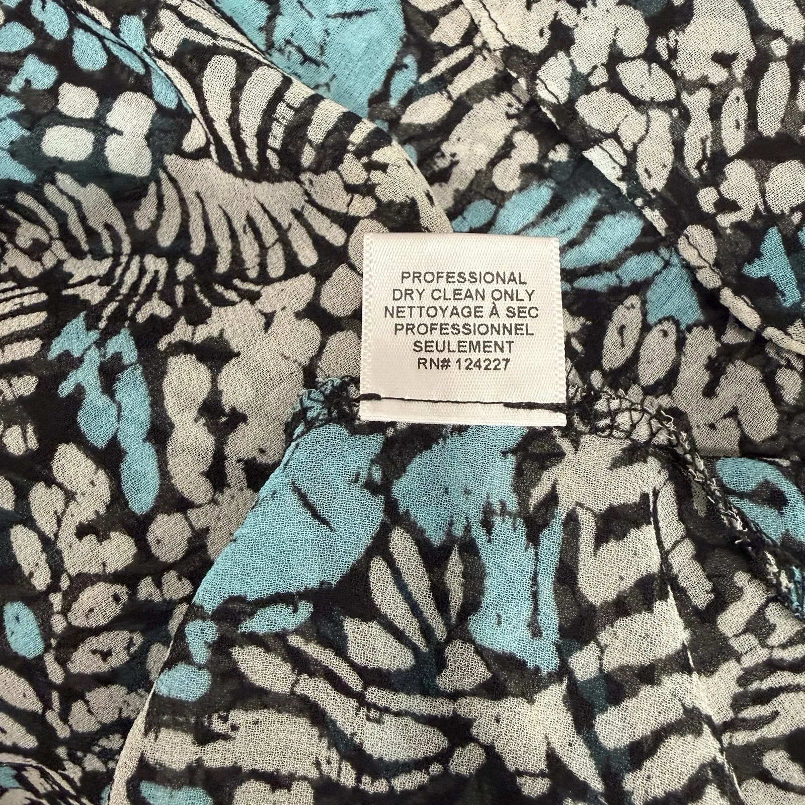 MISA Los Angeles Zonia Blue White Off Shoulder Ruffle Dress Size MEDIUM Revolve - Image 13