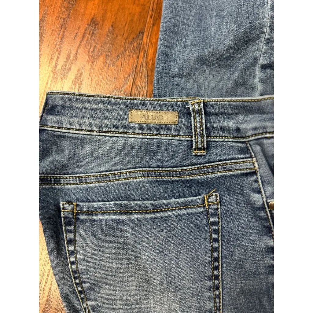 ABOUND Frayed Hem Skinny Jeans Women Size 29 Blue Stretch Denim Raw Edge Casual - Image 10