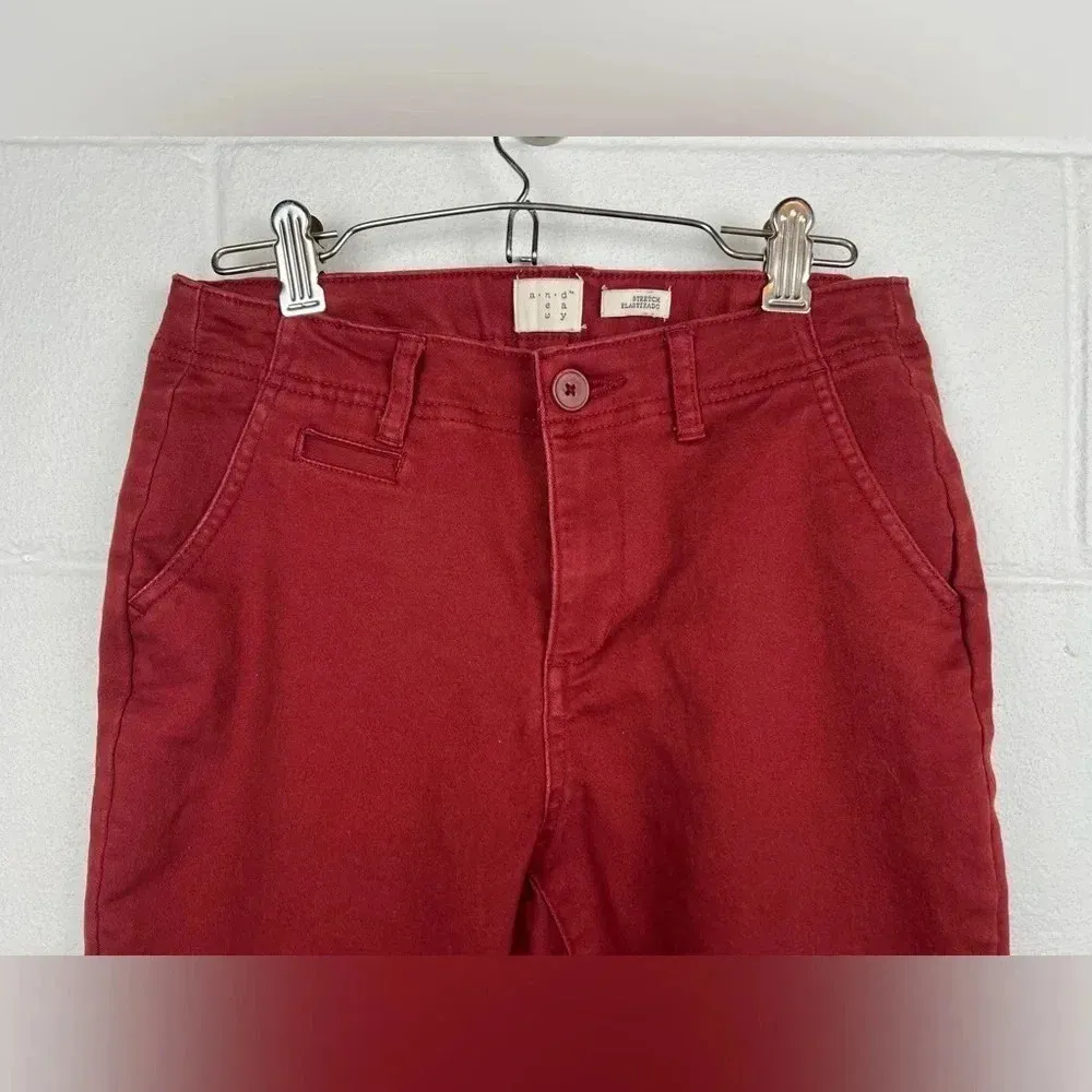 Burgundy, Soft, Stretch Jeans, Size 2‎ - Image 4