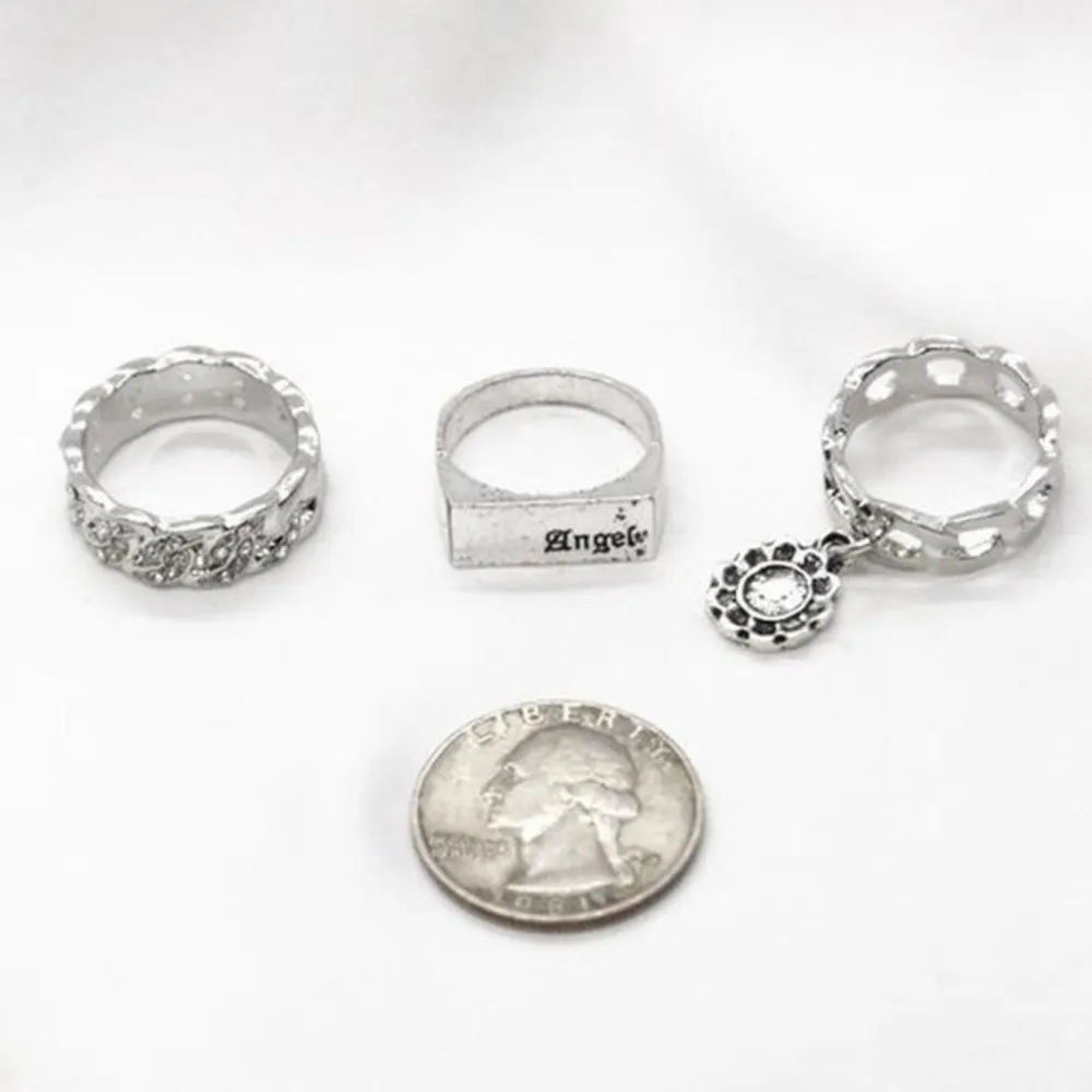 Silver Chain Ring Set - Image 4