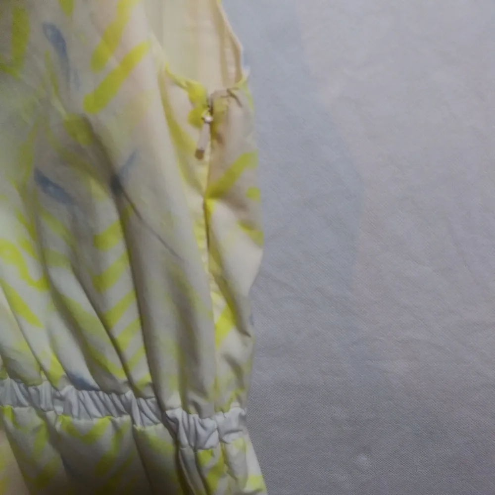 Reiss Audley Watercolor Yellow Patterned V Neck Sleeveless Dress W/ Pockets Sz 8 - Image 10