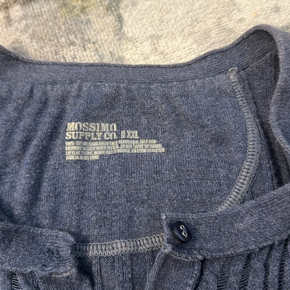 Mossimo Supply Women’s Ribbed Semi Sheer Top, XL/XXL Blue - Image 4