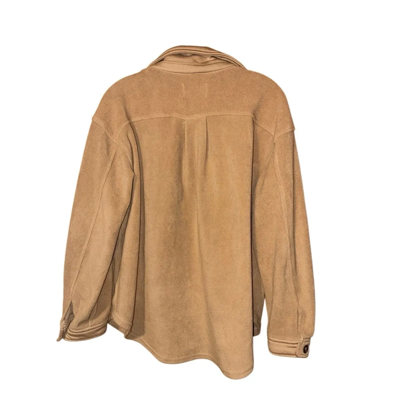 Love Tree  tan fleece oversized shacket size Medium #741 - Image 2