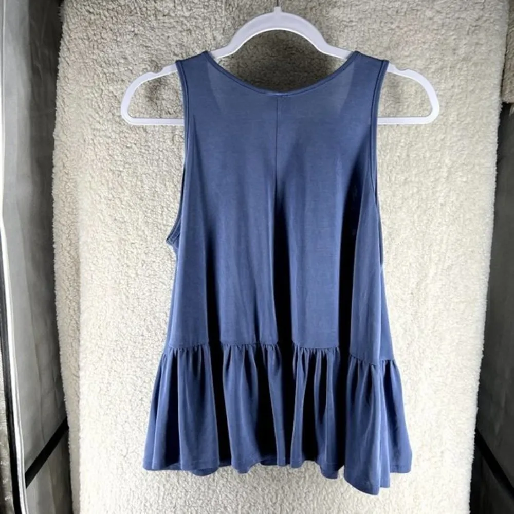 Alya Womens Tops Size M Soft Floral Embroidered Cutout‎ V-Neck Tank - Image 6