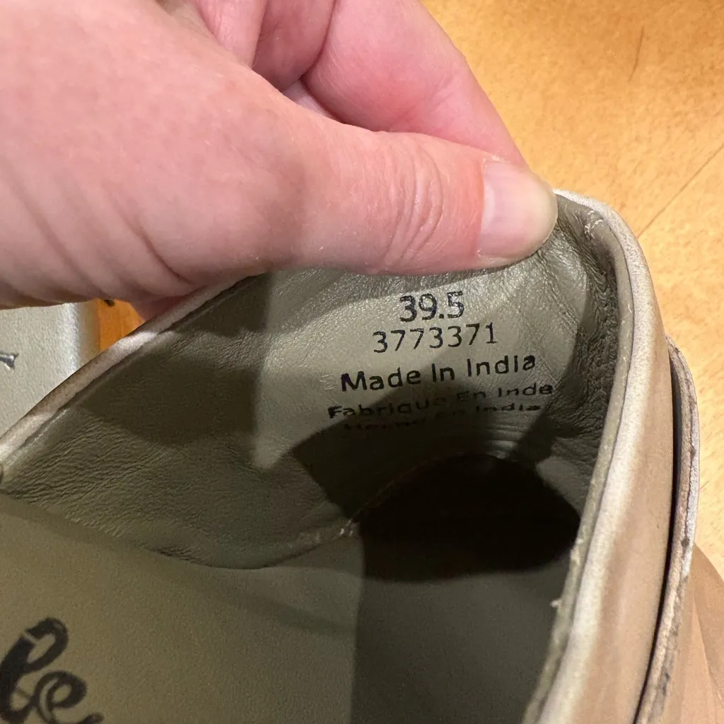 Free People Calabasas Clog shoes women’s wooden heel taupe 39.5 9 - Image 6