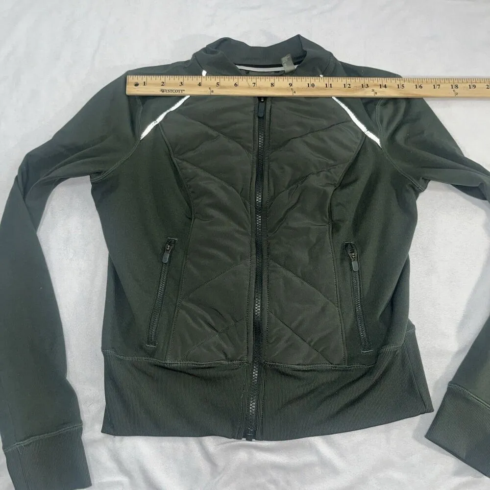 Zella Yoga Green Small Full Zip Athletic Jacket - Image 7
