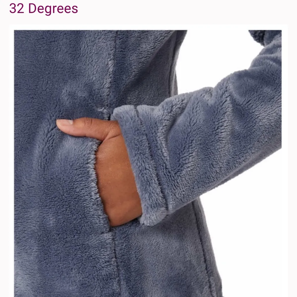 Nwt 32 heat jacket size XL nice and cozy for fall Blue - Image 2