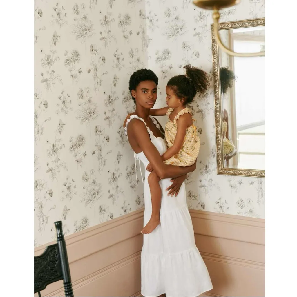 Reformation Dainty Ethereal White Linen Midi Dress NWT Size 8 Ruffle Cottage - Image 6