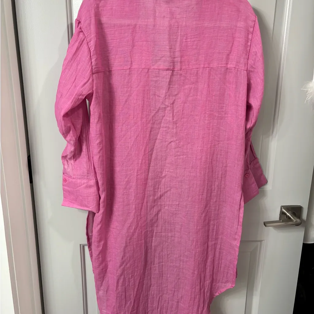 Pink shirt dress - Image 4