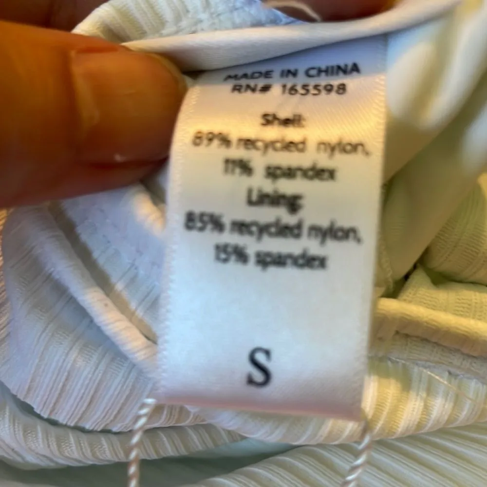 Andie‎ The Amalfi One Piece Swimsuit Ribbed White size small NWT - Image 6