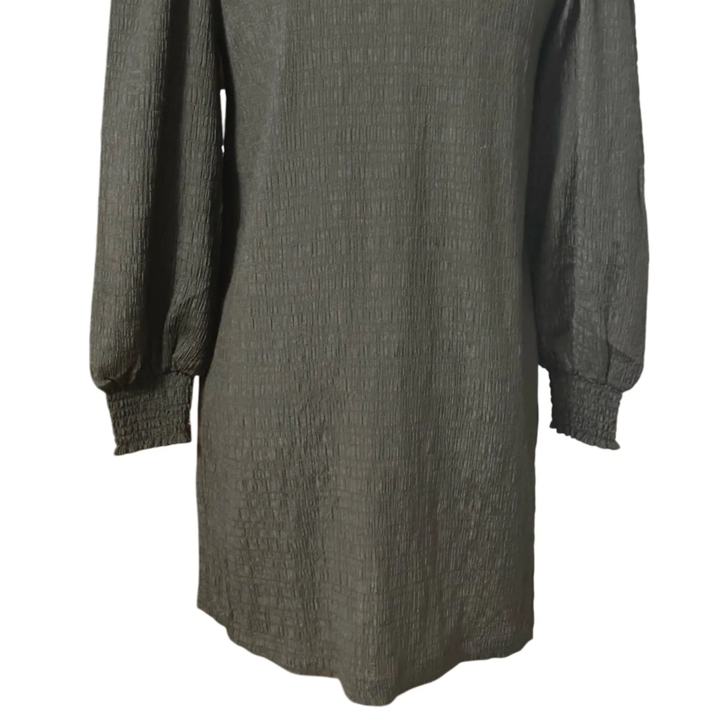 BB Dakota x Steve Madden Shift Dress V-Neck Above Knee Long Sleeve Black XS NWOT - Image 4