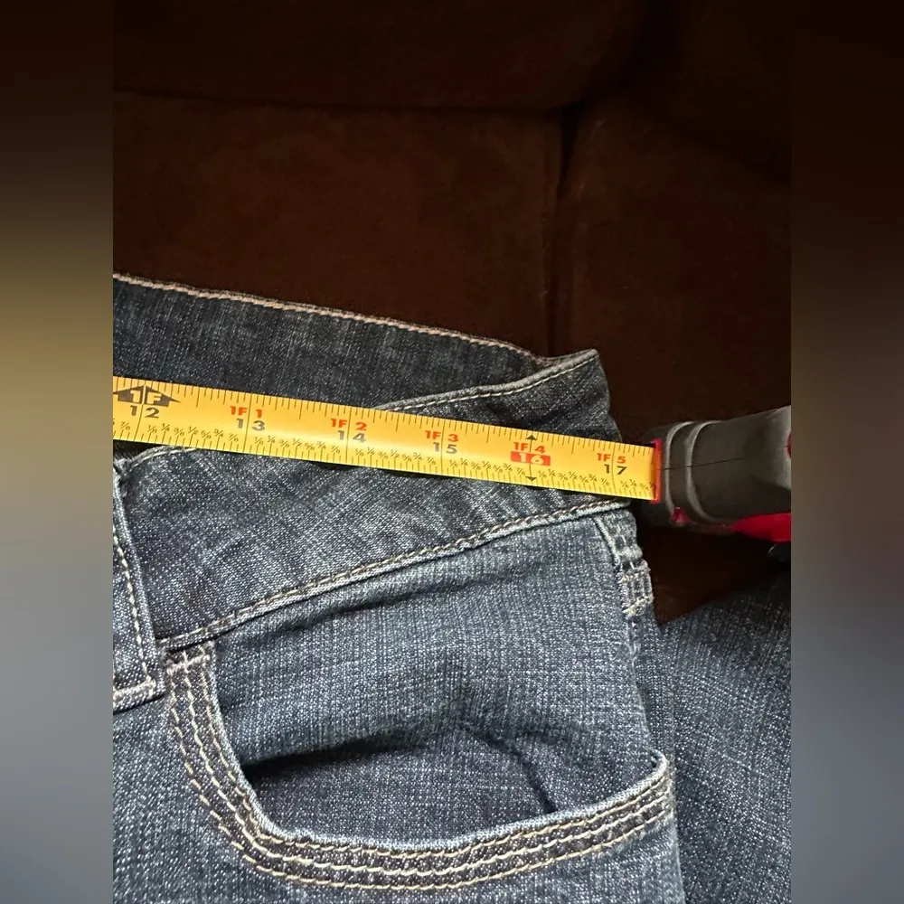 Blue Lee Rider Wide Leg Jeans Mid Rise Sz 16 P - Image 11