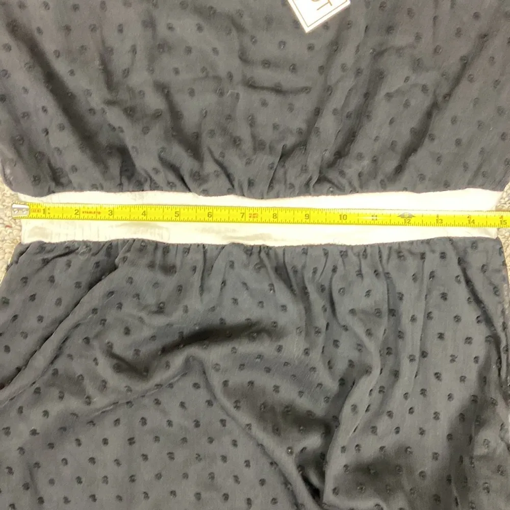 NWT Piper & Scoot Contrast Dress Nola Swiss Dot Size Medium LBD - Image 12