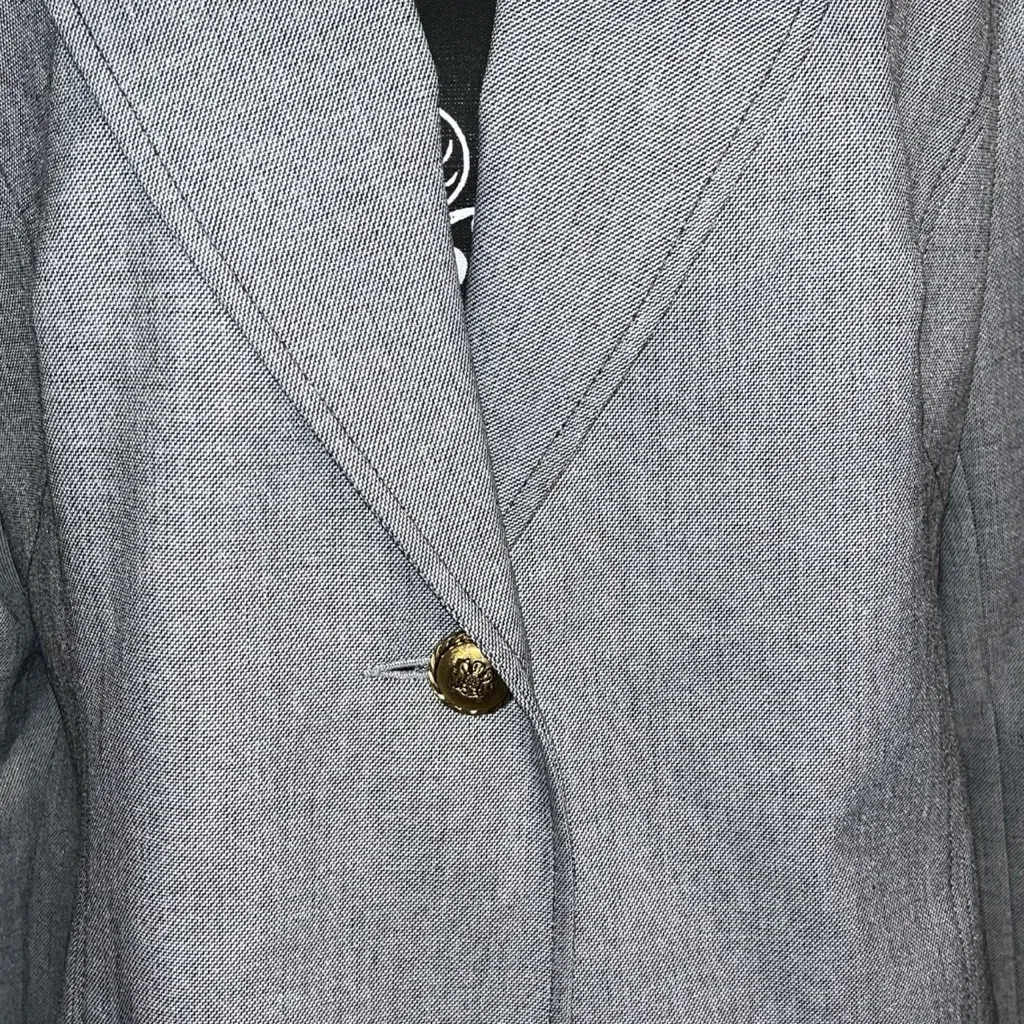 Size 14: Isabelle Gray 2 Piece Woven Fabric Tailored Career Suit - Image 8