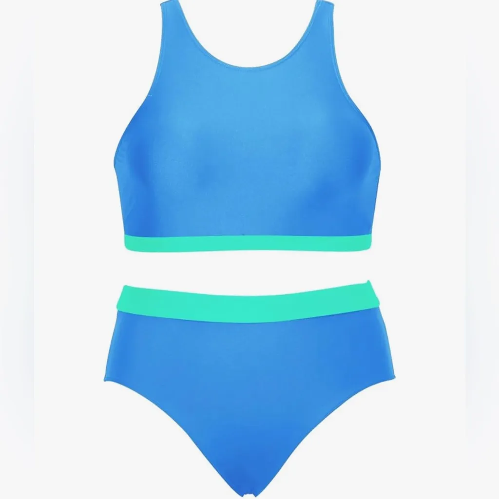 NWT Tempt Me Colorblock High Waisted Bikini - M - Image 2