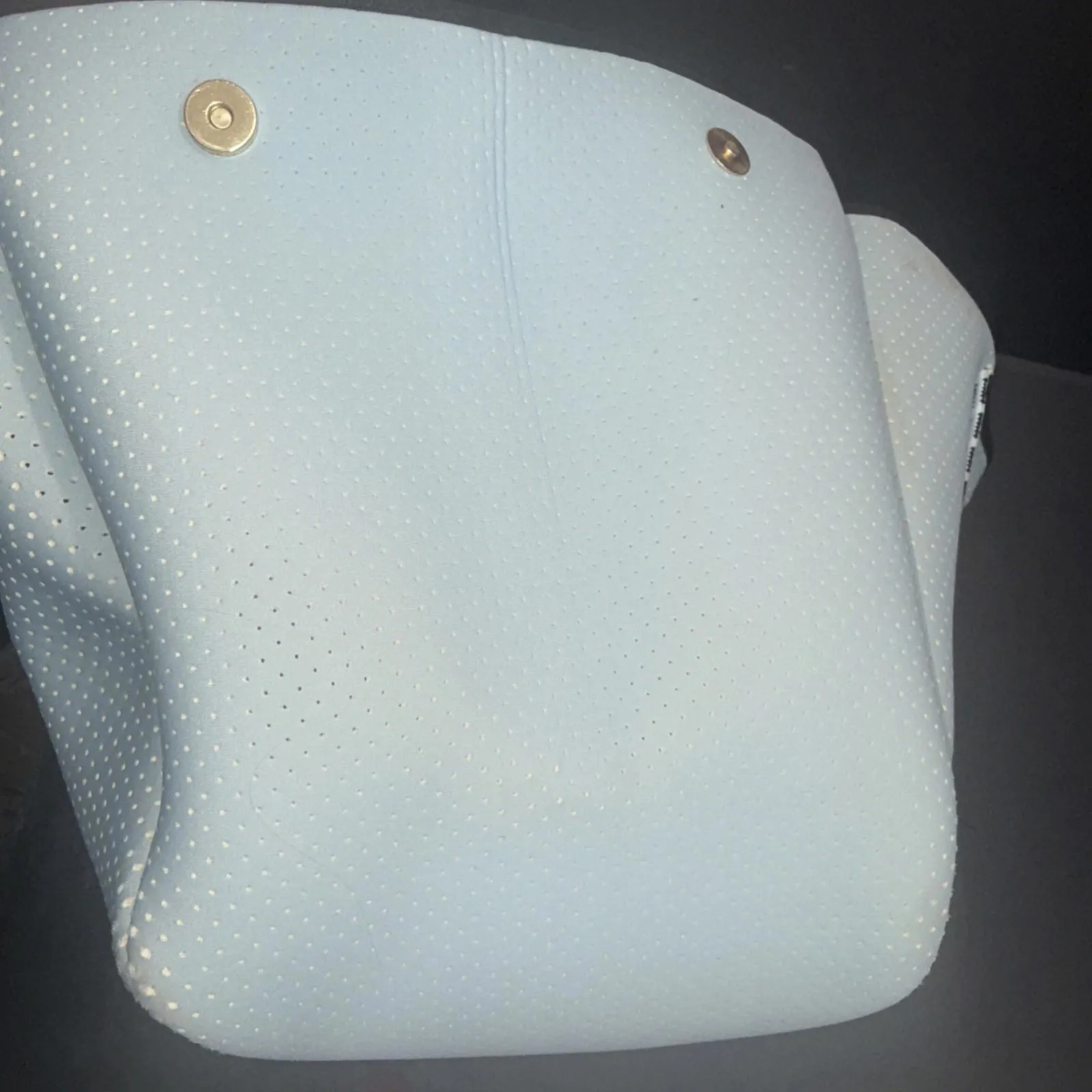 Annabel Ingall Neoprene Tote Bag Gray Large Lightweight Gym Casual Travel Purse - Image 10