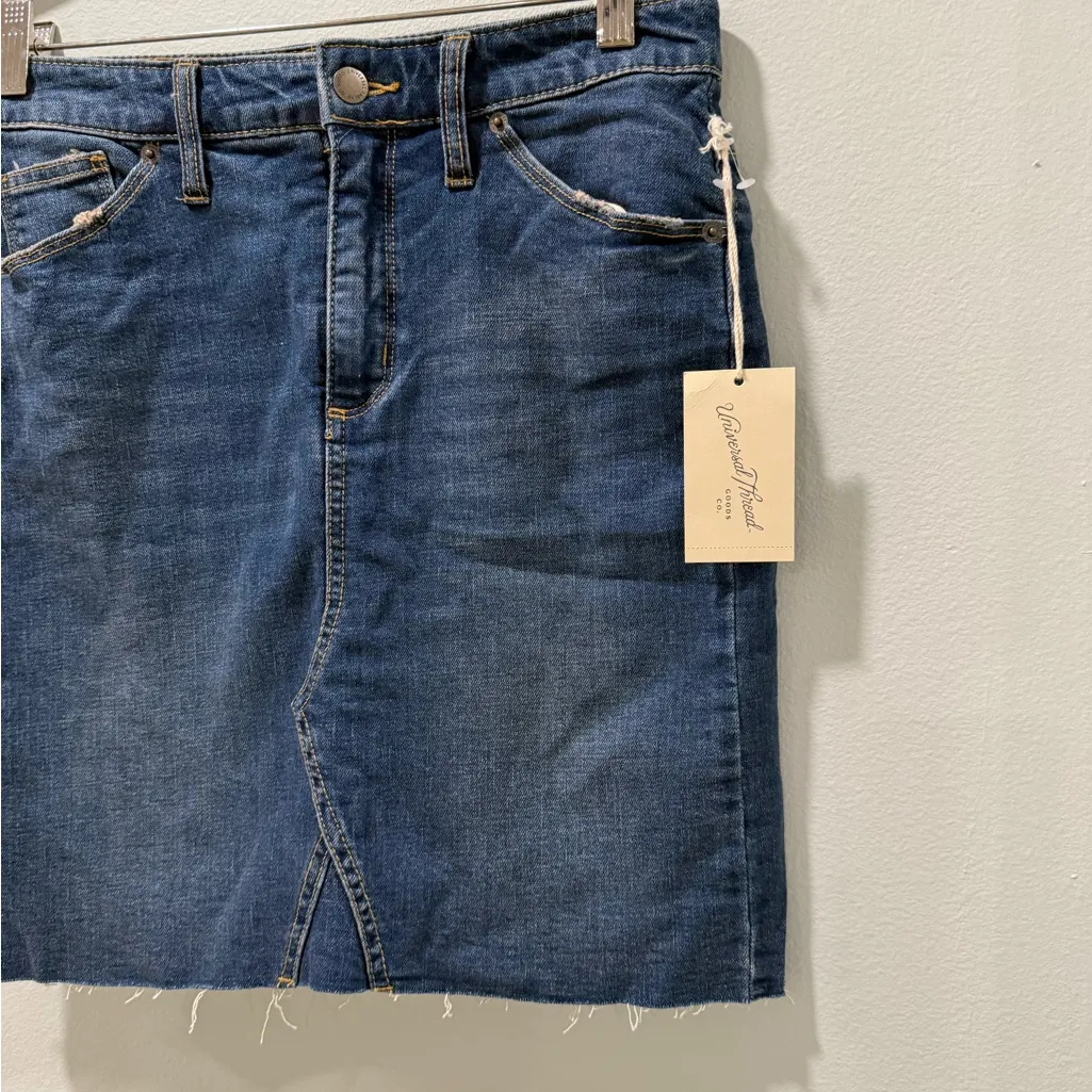 Universal Thread Blue Denim Mini Skirt - Image 3