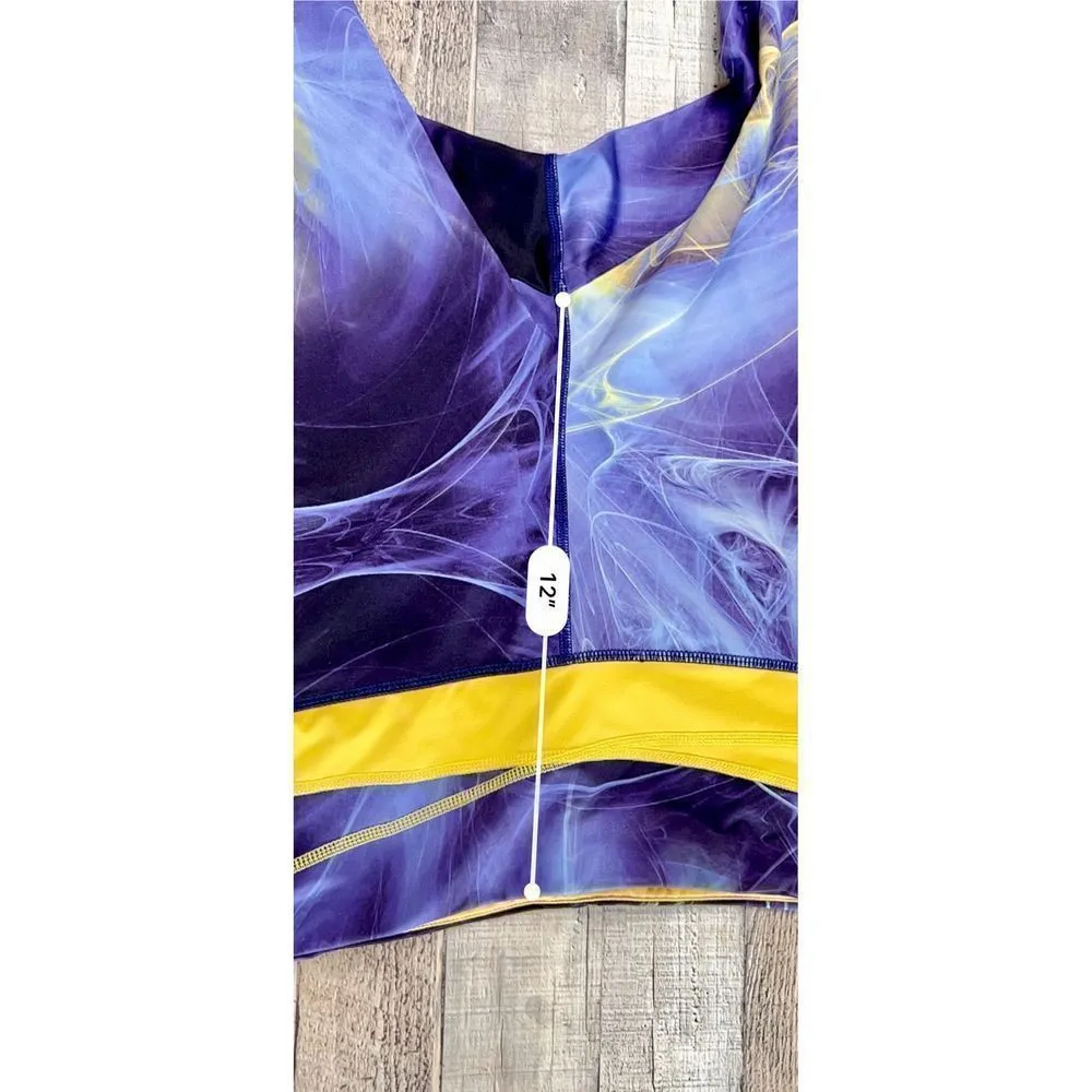 Reebok Play Multi Colored Yoga Cycling Running Cropped Tights Leggings sz 22/24‎ - Image 4