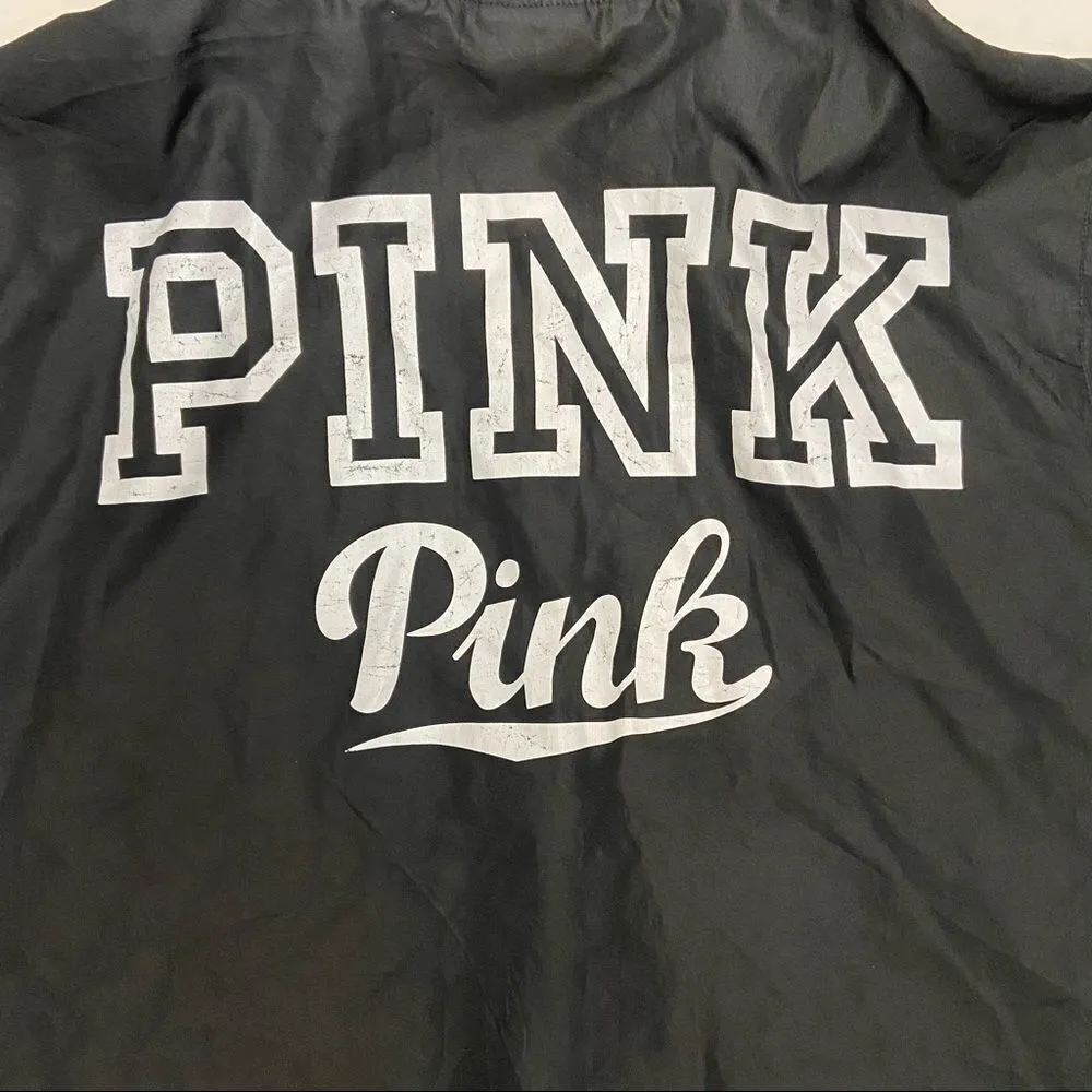 Pink Victoria’s Secret Long Sleeve Rainbow Zipper Windbreaker Jacket - Image 10