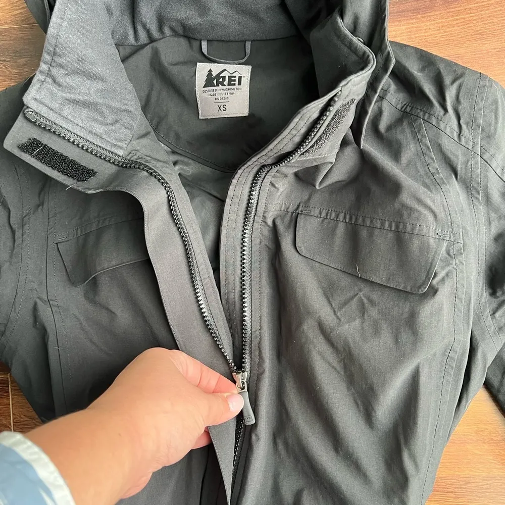 REI Women's Jacket trench Black Size XS - Image 2
