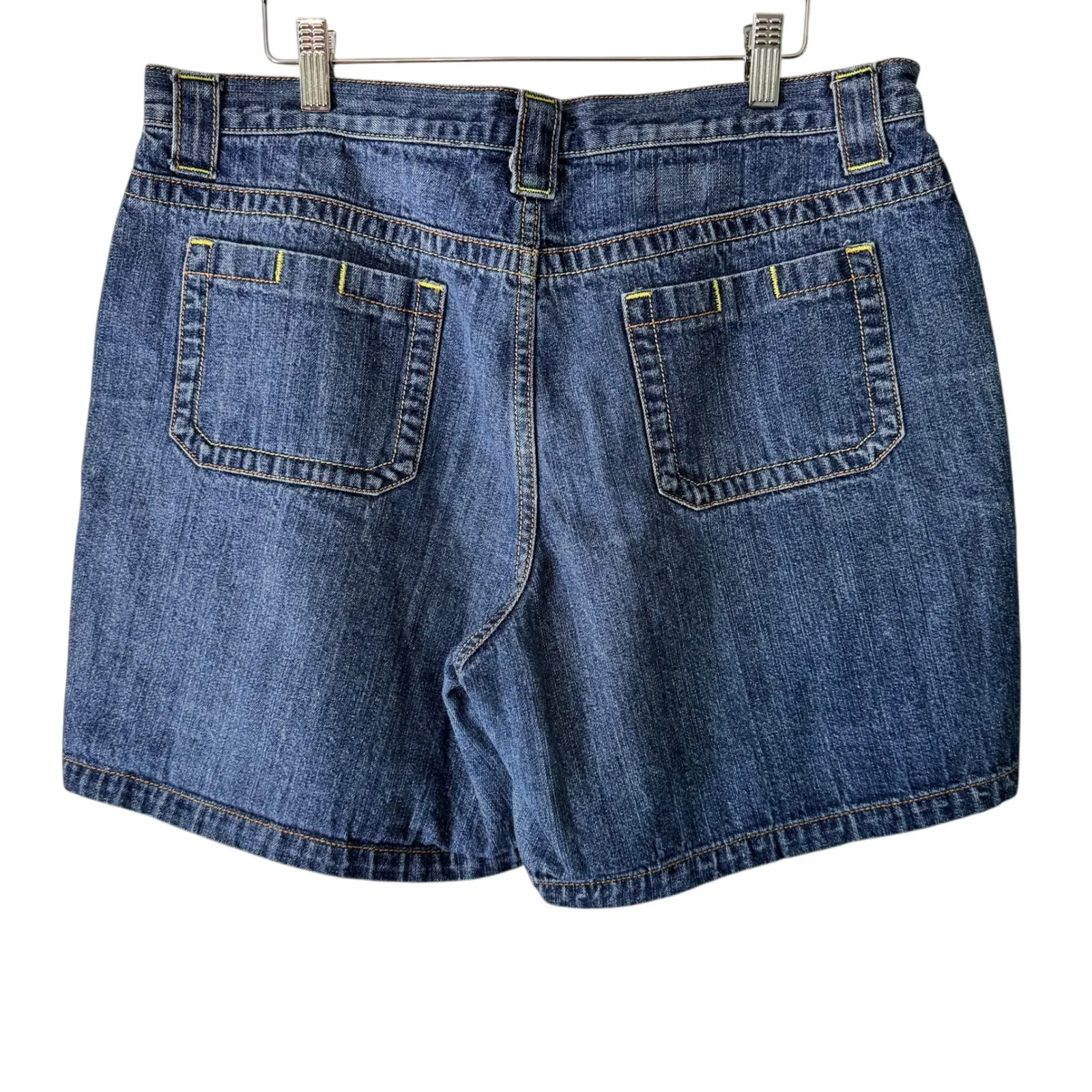 Faded Glory Vintage Denim Shorts High Waist Pockets Casual Blue‎ Jean Shorts 14 - Image 8