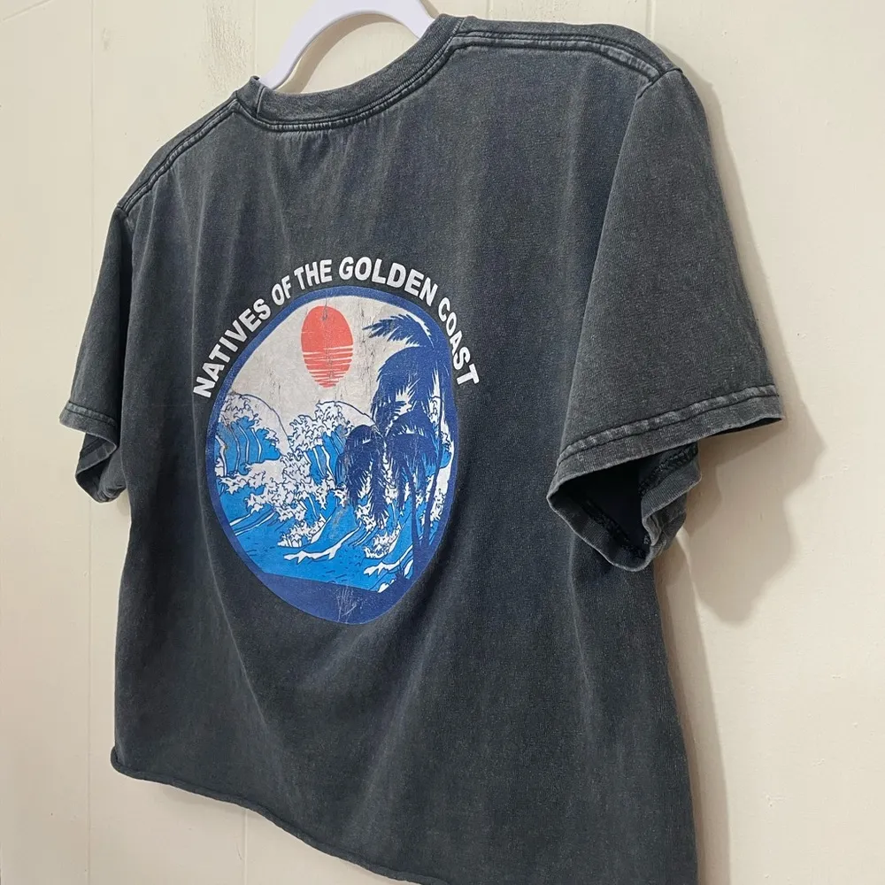 J. Galt Natives Of The Golden Coast Tee Short Sleeve Black Burnout ~ One Size - Image 5