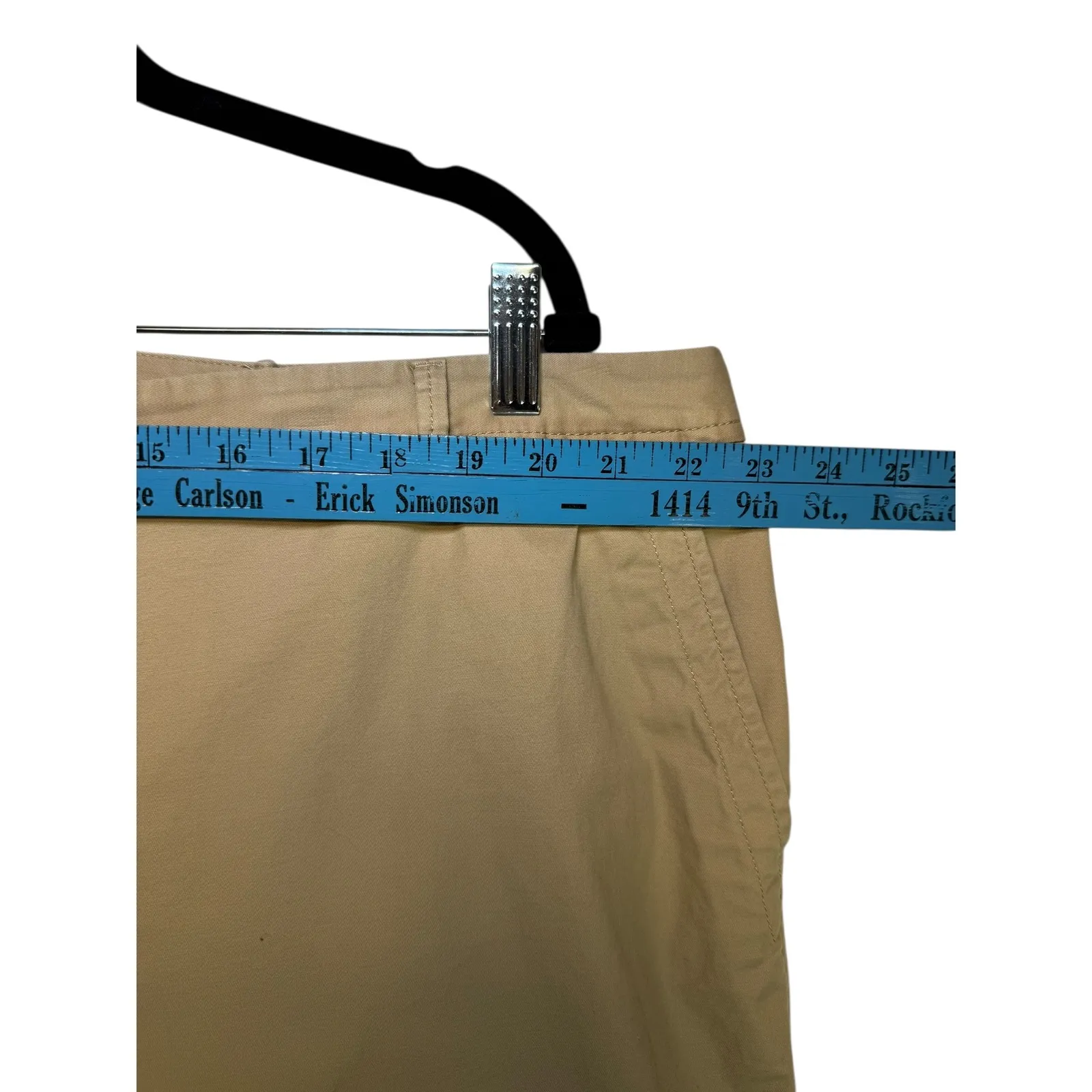 Talbots Relaxed Chino Pants Tan Classic Old Money Quiet Luxury Classic 22W - Image 6