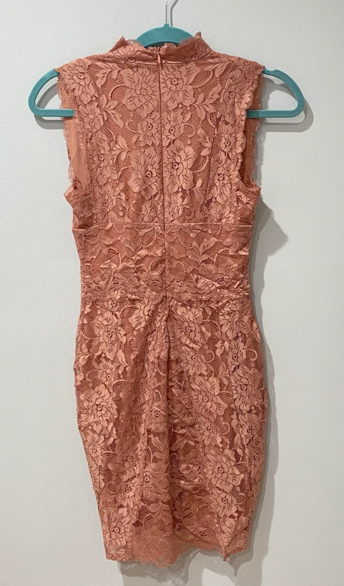 Rose Pink Lace Dress - Image 3