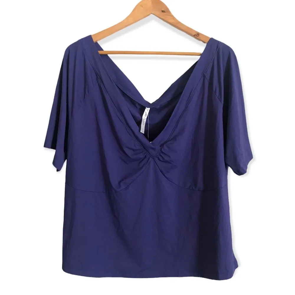 Fabletics  Natasha Cropped Sleeves Top Size 3x NW Detailed Tag Reg $49.95. - Image 6