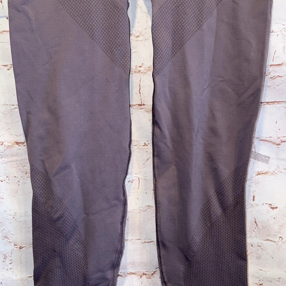 Lululemon Leggings Womens Iconic Sweat Tight Purple Gym Athletic Ankle Pants 10 - Image 3