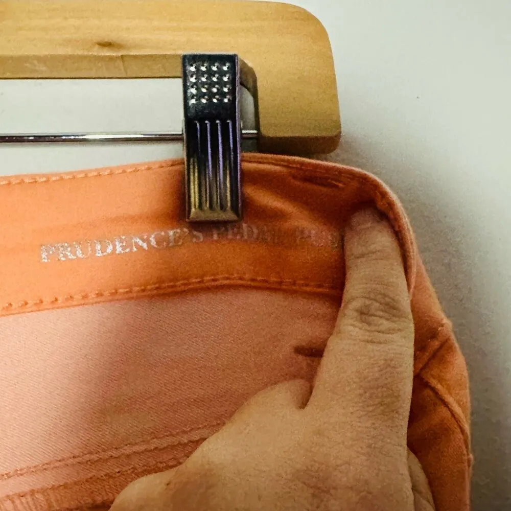 LIVERPOOL Women’s Light Sherbet Orange Prudence Pedal Pusher Jeans Size 2 - Image 3