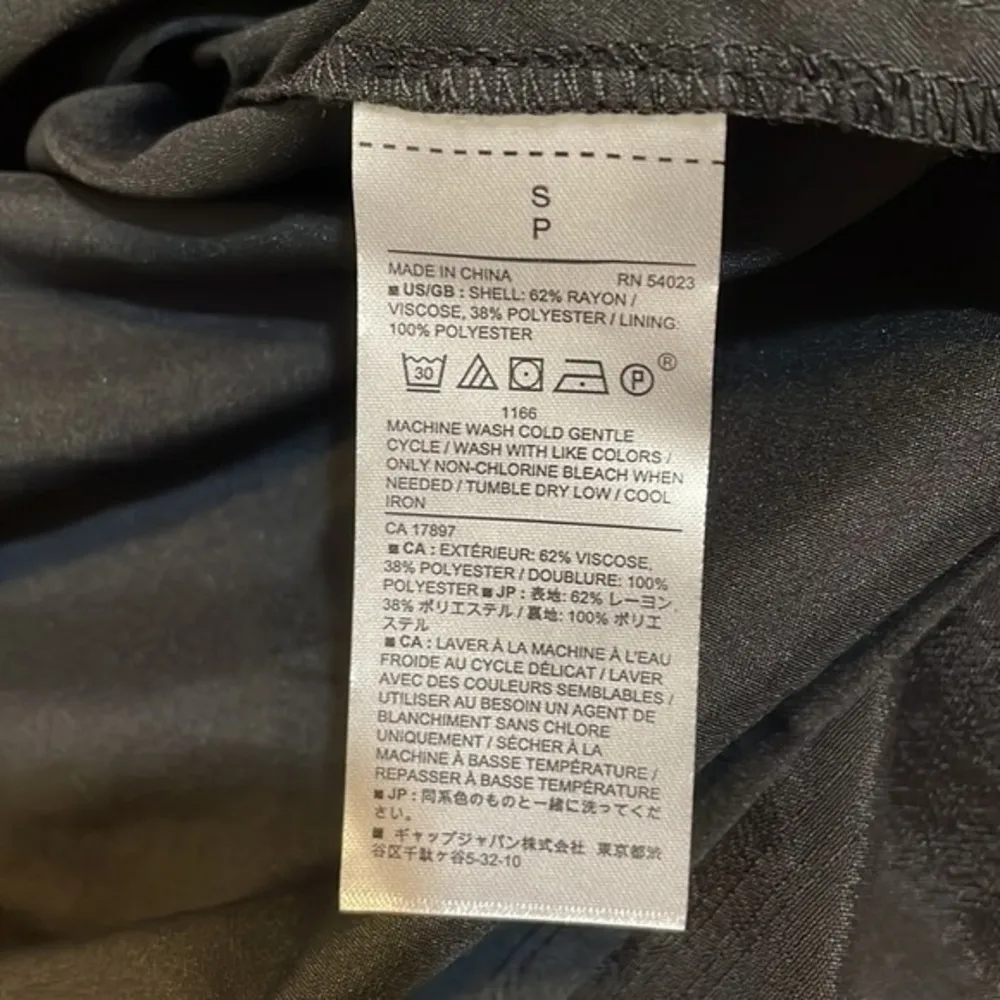 Banana Republic shirt dress black womens cuff long button sleeve NWT Sz small - Image 46