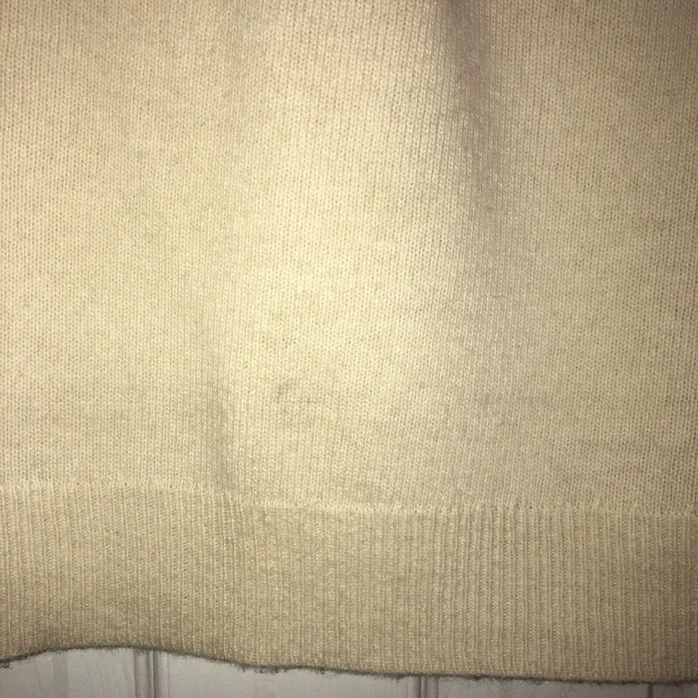 Vineyard Vines Cream Pink Whale Crewneck Sweater Fair Isle‎ Women's Small Rare - Image 5