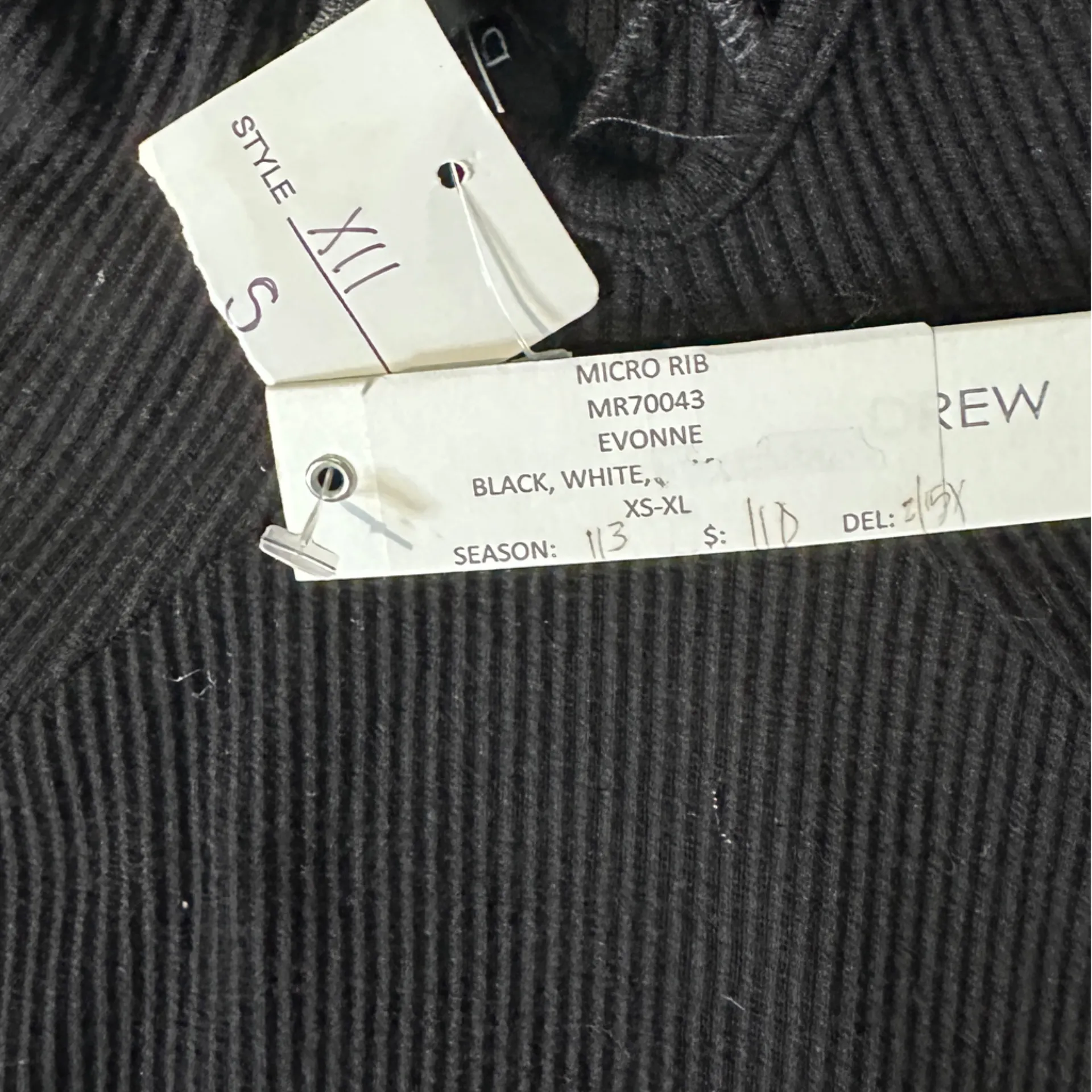 Anthropologie Drew‎ Black  Mini  Dress Women S/P  Micro Ribbed Tank USA - Image 7