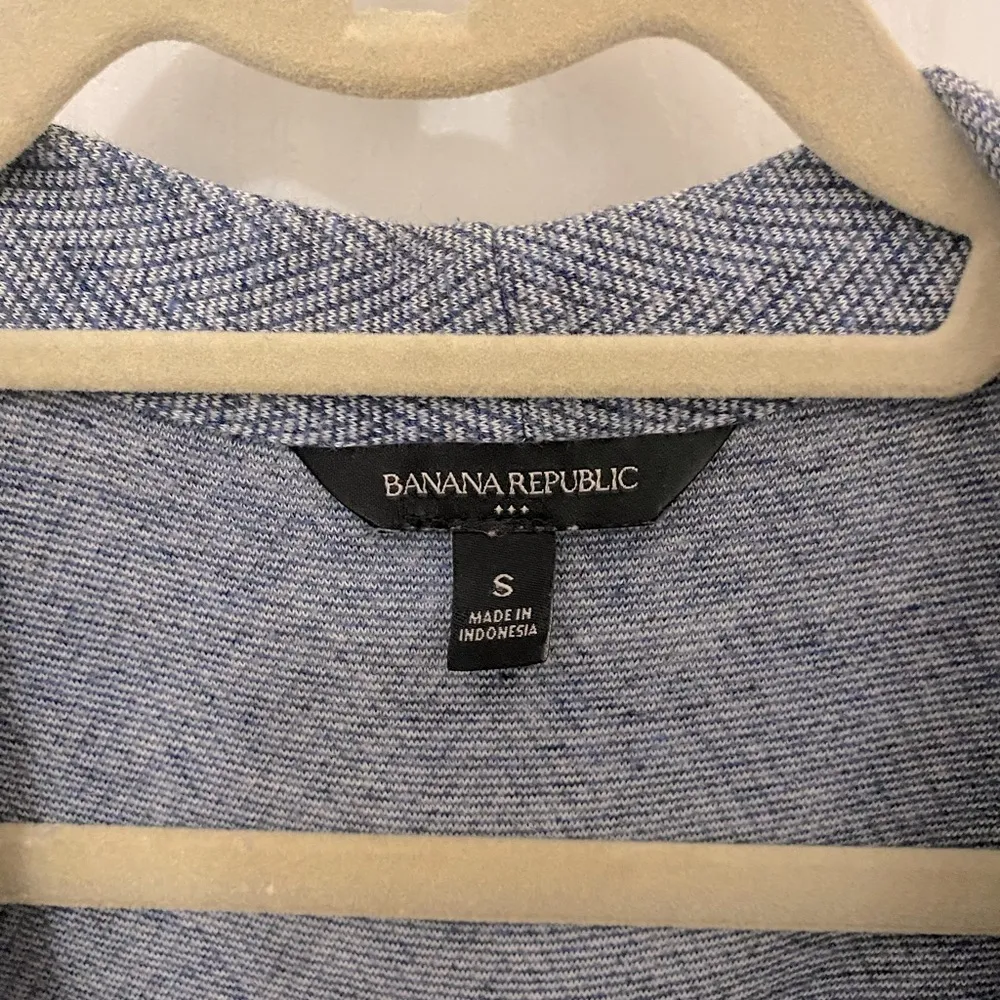 Banana Republic Space Dye Drapey Open Knit Cardigan in Blue - Image 3
