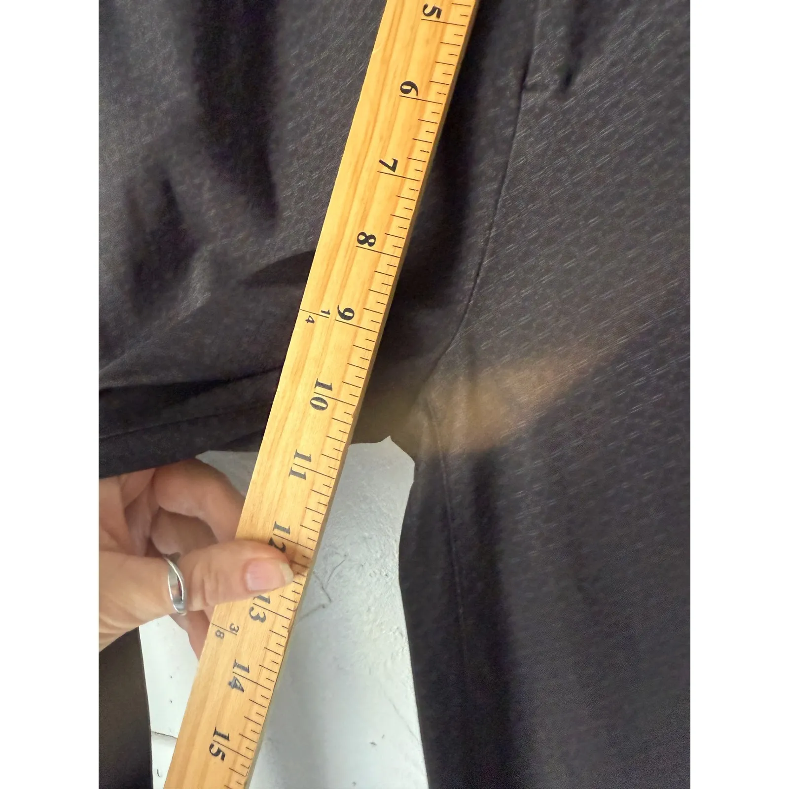 Crosby Black Textured Slim Leg Cropped Pants Size 4 Pull On Career Office - Image 9