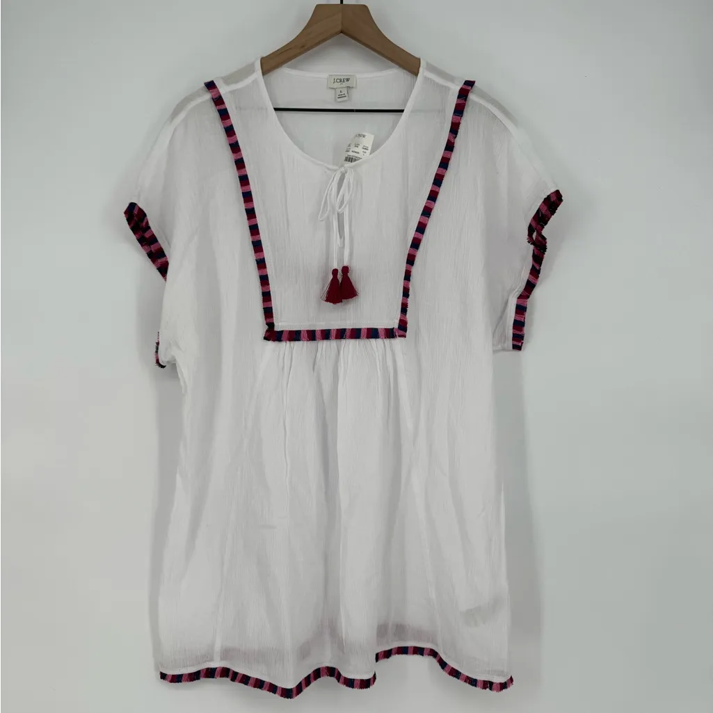 J.Crew Fringe Beach‎ Tunic Size L - Image 2