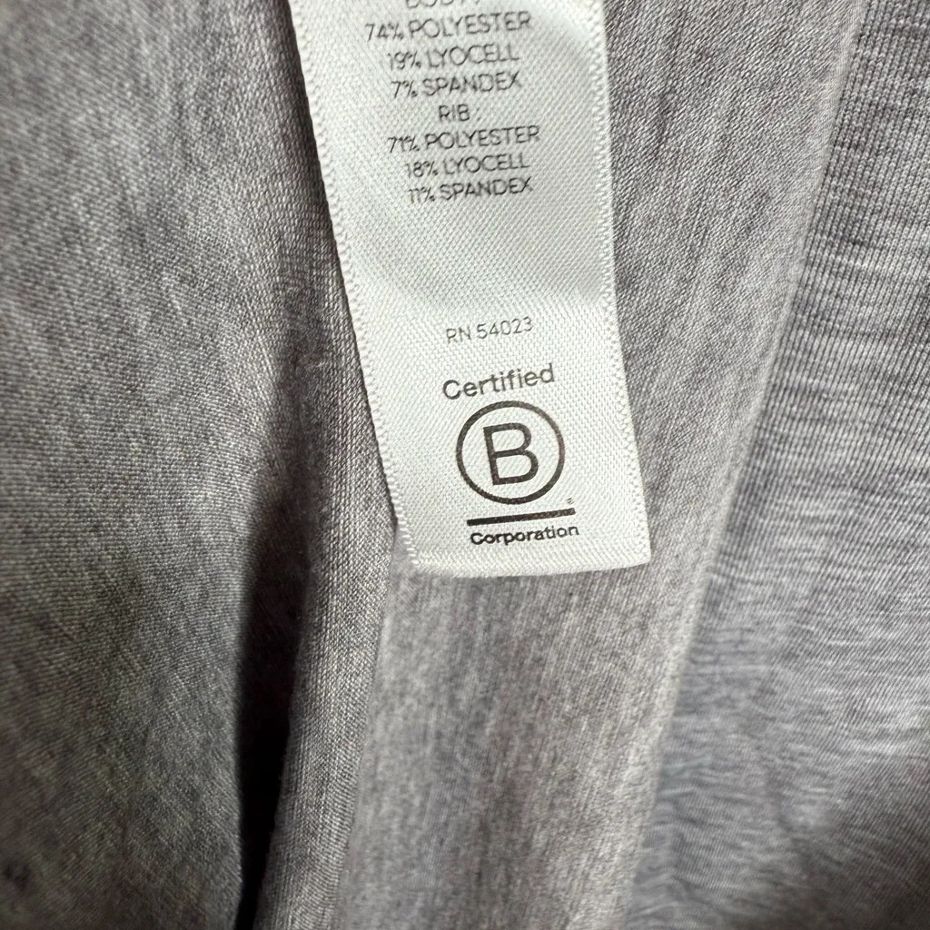 Athleta Essence Hooded Cowl Neck Long Sleeve Tunic Gray 405077 W1746 Sz L - Image 9