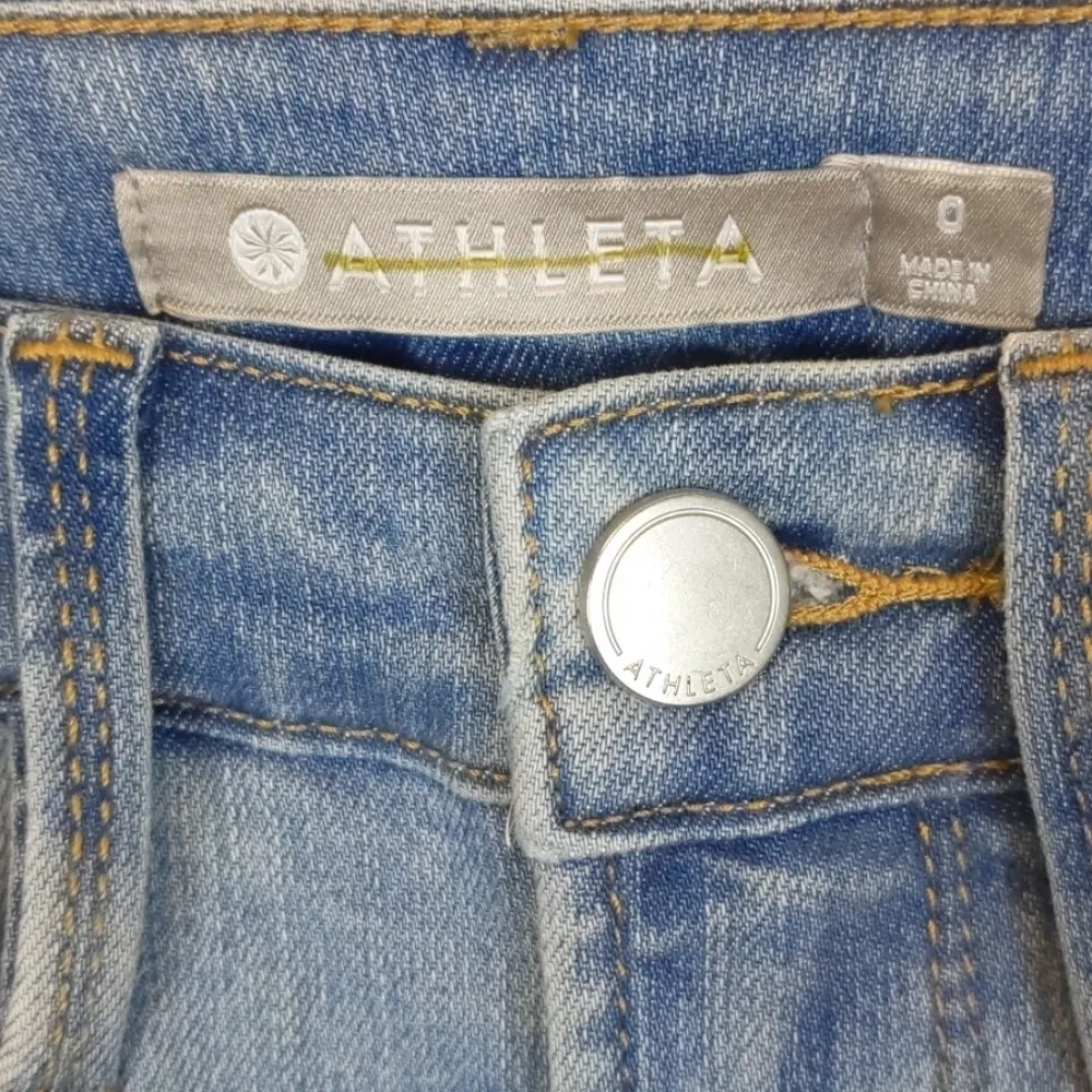 Athleta sculptek slim straight jeans size 0 - Image 5