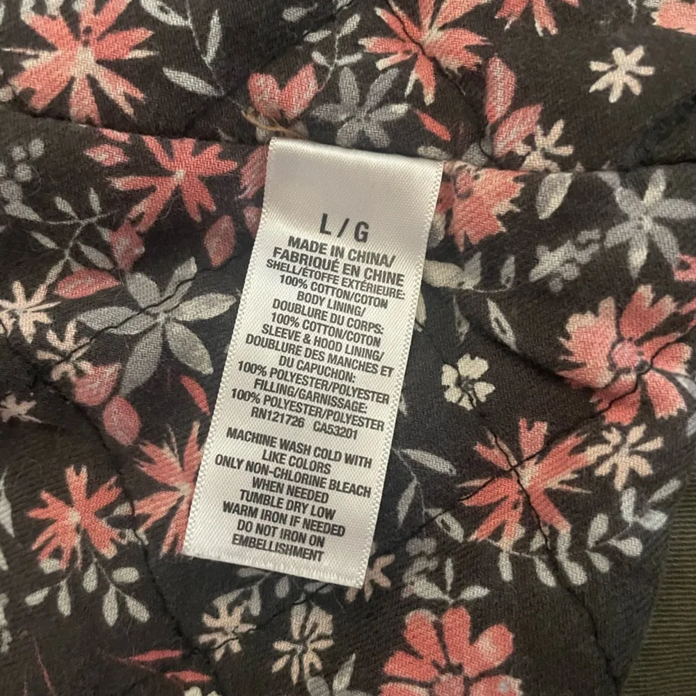 Aeropostale Army Green Zip-Up Hooded Padded Jacket - Image 12